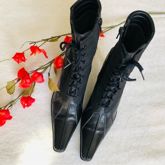 HP *Stuart Weitzman | Stunning RARE Lace Up Booties - Picture 14 of 16